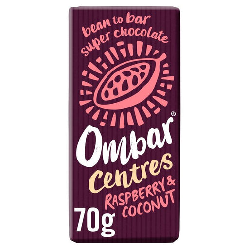 Ombar Centres Raspberry & Coconut Organic Vegan Fair Trade Chocolate 70g Botiga