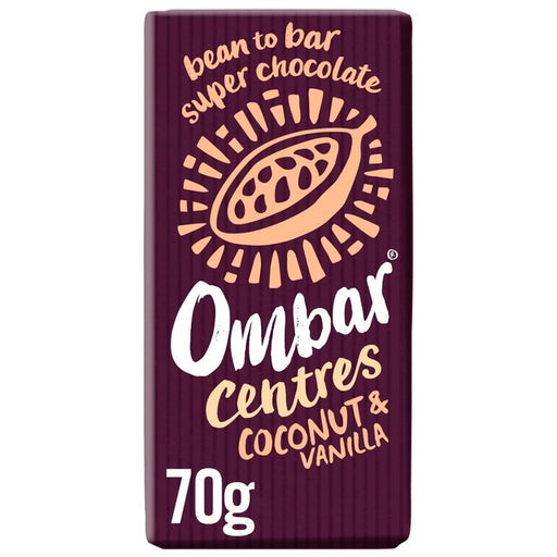 Ombar Centres Coconut & Vanilla Organic Vegan Fair Trade Chocolate 70g Botiga