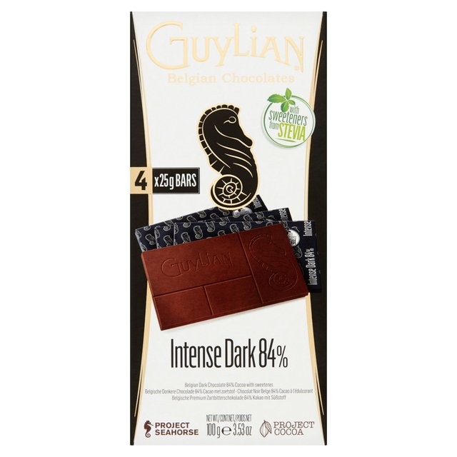 Guylian No Added Sugar Dark 84% Bars 100g Botiga