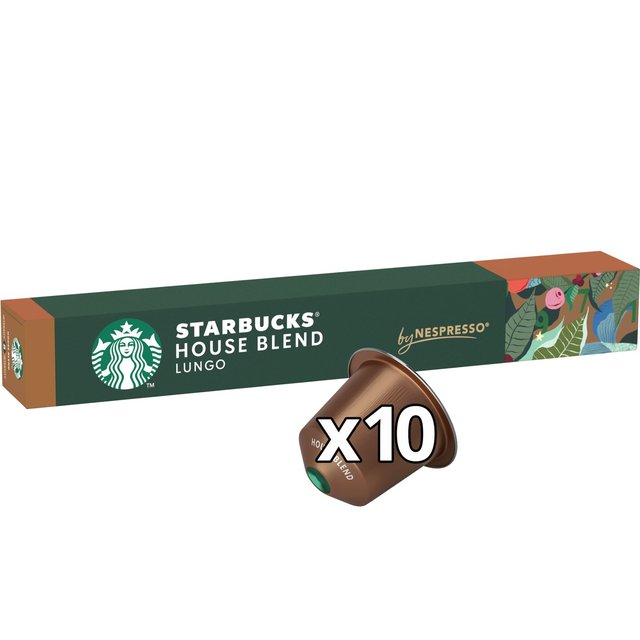 STARBUCKS by NESPRESSO House Blend Lungo Coffee Pods 10 per pack Botiga