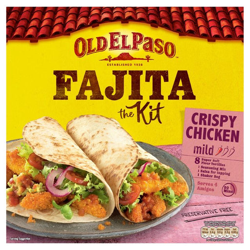 Old El Paso Mexican Oven Baked Crispy Chicken Fajita Kit 555g Botiga