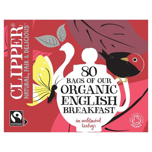 Clipper Organic Fairtrade English Breakfast Tea Bags 80 per pack Botiga