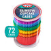 Dr. Oetker Rainbow Cupcake Cases 72 per pack Botiga