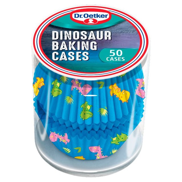 Dr. Oetker Dinosaur Cupcake Baking Cases 50 per pack Botiga