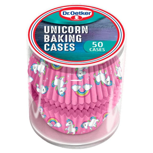 Dr. Oetker Unicorn Cupcake Baking Cases 50 per pack Botiga