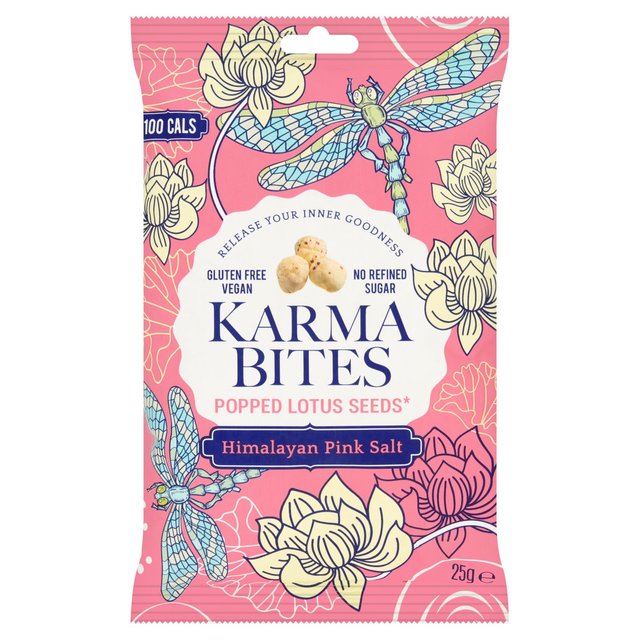 Karma Bites Popped Lotus Seeds Himalayan Pink Salt 25g Botiga