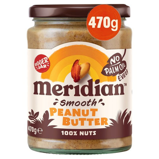 Meridian Smooth Peanut Butter 100% Nuts 470g Botiga