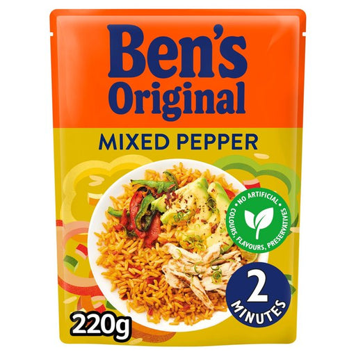 Ben's Original Mixed Pepper Microwave Rice 220g Botiga