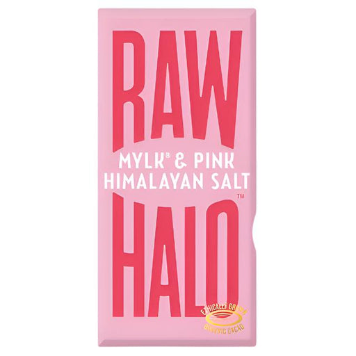 Raw Halo Vegan Mylk & Pink Salt Chocolate Bar 70g Botiga