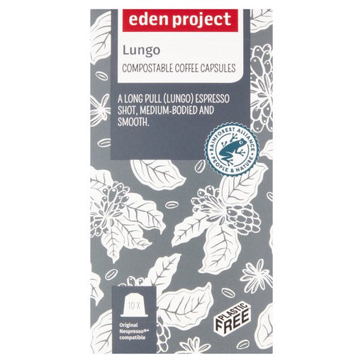 Eden Project Home compostable Nespresso capsules - LUNGO 10 per pack Botiga