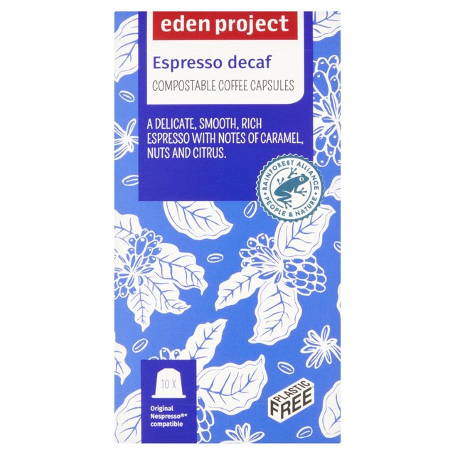 Eden Project Home compostable Nespresso capsules - Decaff 10 per pack Botiga