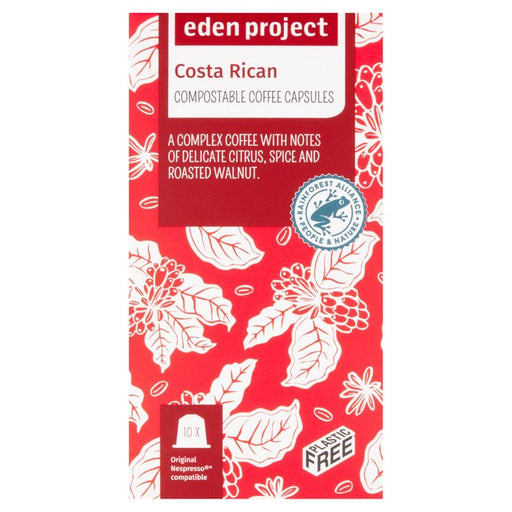 Eden Project Home compostable Nespresso capsules - Costa Rica 10 per pack Botiga