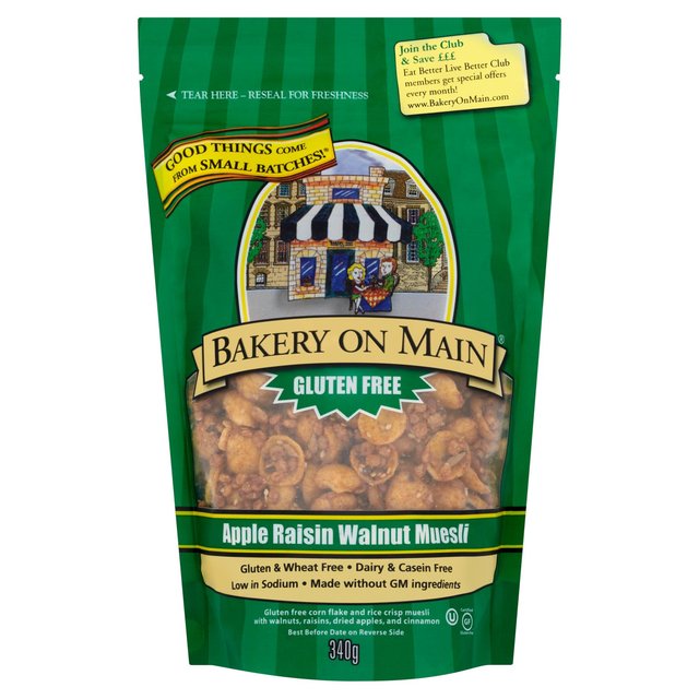 Bakery on Main Gluten Free Apple, Raisin & Walnut Granola 340g Botiga