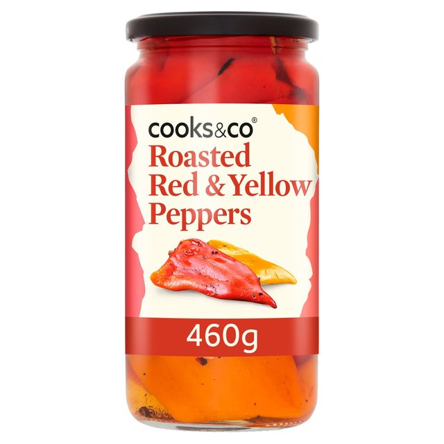 Cooks & Co Roasted Red & Yellow Peppers 460g Botiga