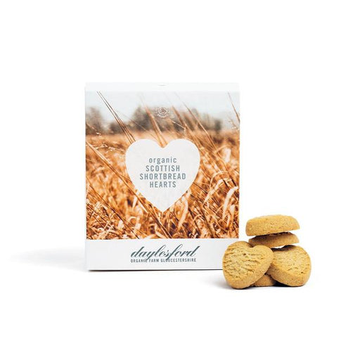 Daylesford Organic Scottish Mini Shortbread Hearts 125g Botiga