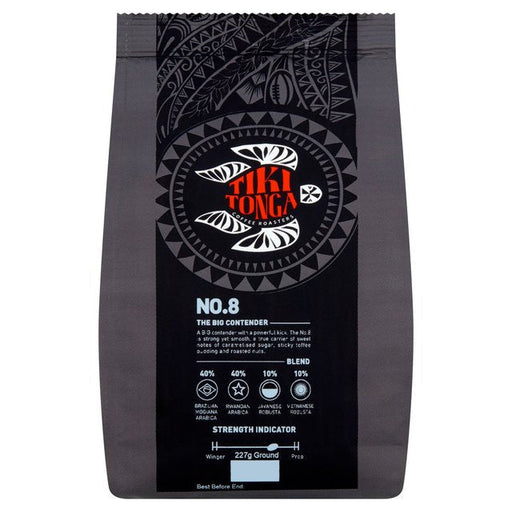 Tiki Tonga Blend No.8 Ground Coffee 227g Botiga