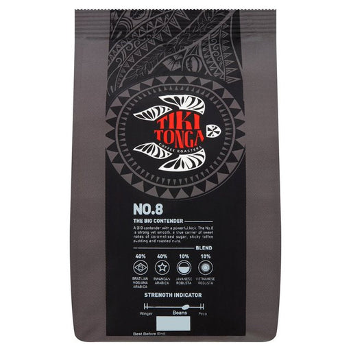 Tiki Tonga Blend No.8 Whole Coffee Beans 227g Botiga