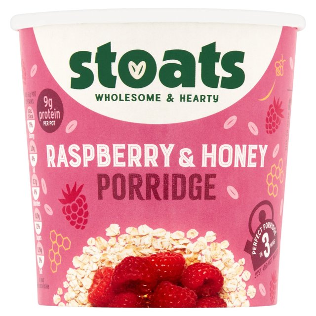 Stoats - Porridge Pot - Raspberry & Honey 60g Botiga