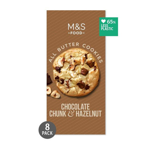 M&S All Butter Belgian Chocolate Chunk & Hazelnut Cookies 200g Botiga