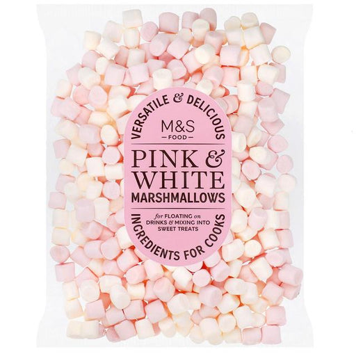 M&S Pink and White Mini Marshmallows 125g Botiga