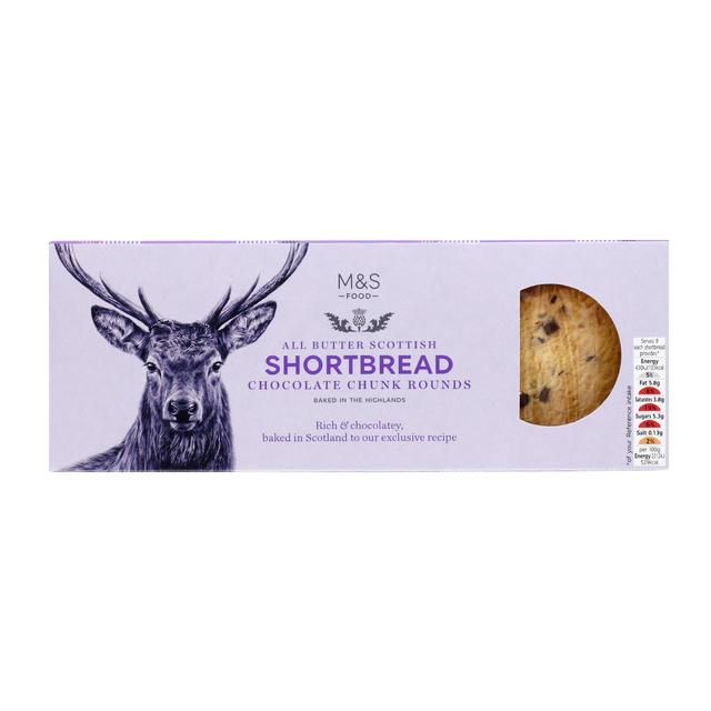 M&S All Butter Choc Chunk Shortbread Rounds 175g Botiga