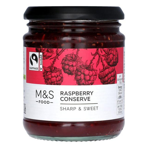 M&S Fairtrade Raspberry Conserve 340g Botiga