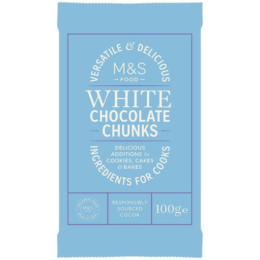 M&S White Chocolate Chunks 100g Botiga