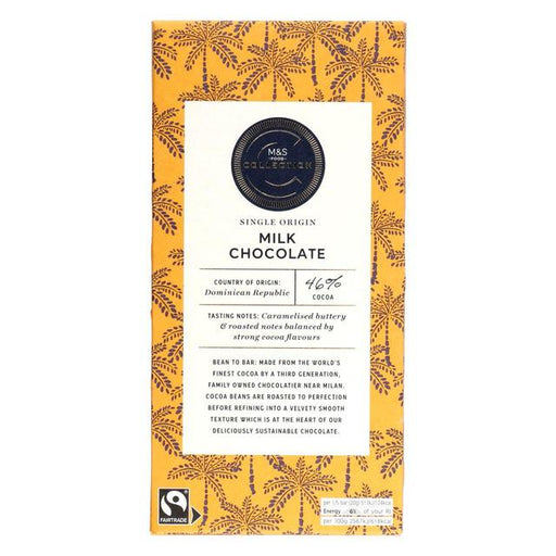 M&S Collection 46% Dominican Republic Milk Chocolate 100g Botiga