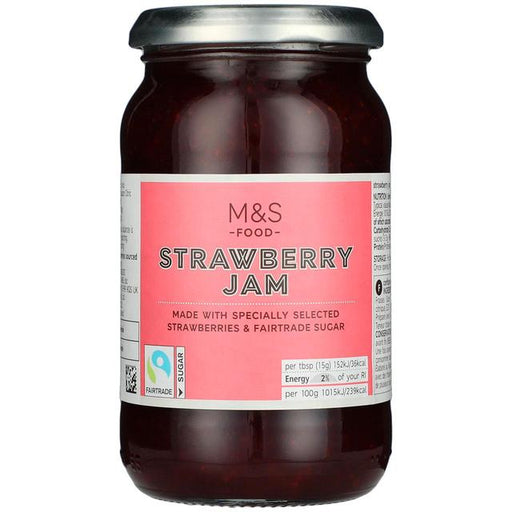 M&S Fair Trade Strawberry Jam 454g Botiga