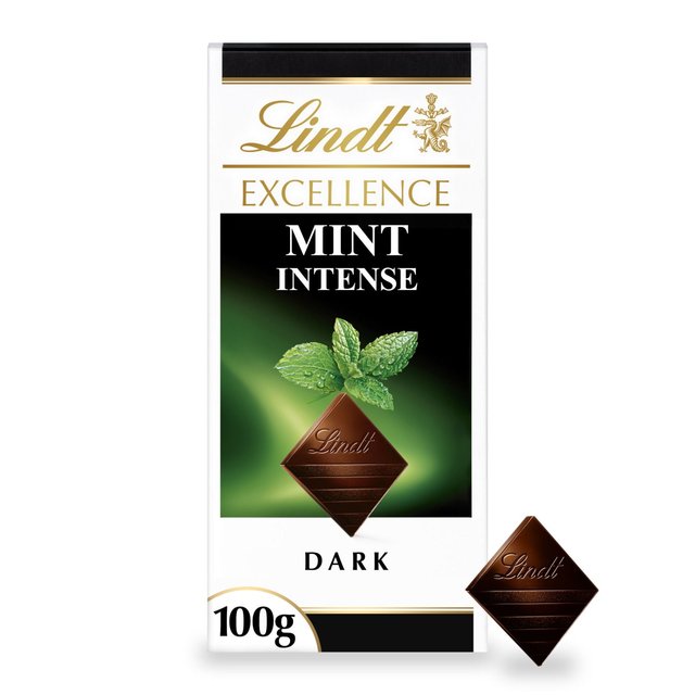 Lindt Excellence Intense Dark Mint Chocolate Bar 100g Botiga