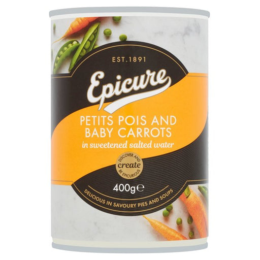 Epicure Petit Pois & Whole Baby Carrots 400g Botiga