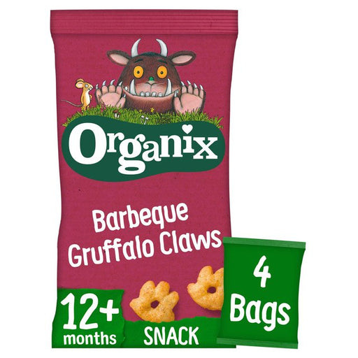 Organix Barbeque Organic Gruffalo Claws, 12 mths+ Multipack 4 x 15g Botiga