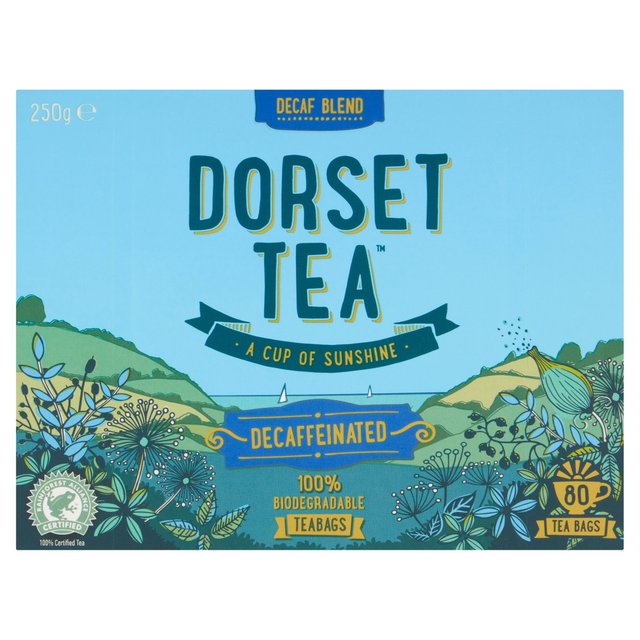 Dorset Tea Sunshine Gold Blend Decaff 80 per pack Botiga