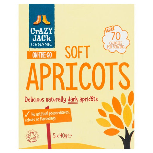 Crazy Jack Organic Apricots Ready To Eat 5 x 40g Botiga