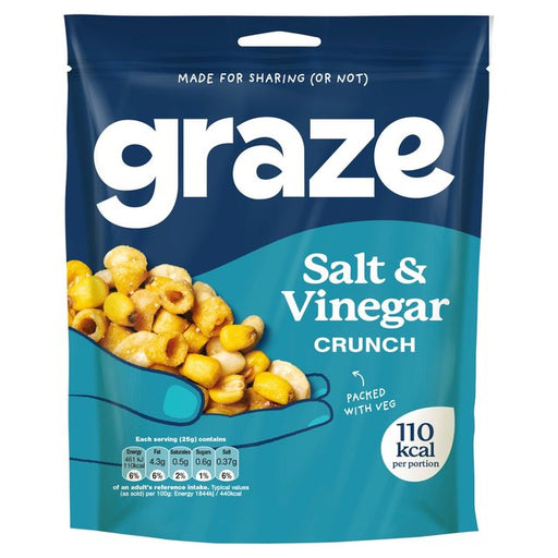 Graze Vegan Salt & Vinegar Mixed Sharing Snacks 100g Botiga