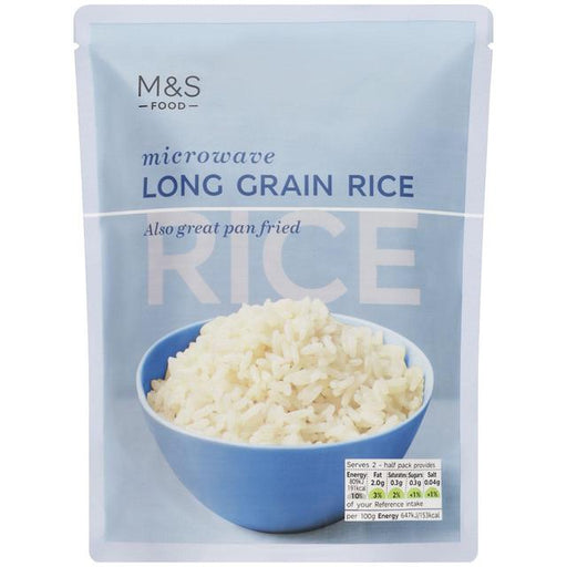 M&S Microwave Long Grain Rice 250g Botiga