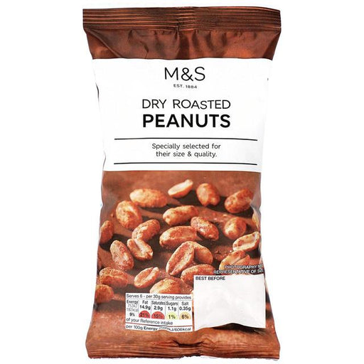 M&S Dry Roasted Peanuts 200g Botiga