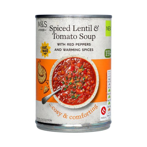 M&S Spiced Lentil & Tomato Soup 400g Botiga