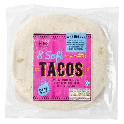 M&S Small Soft Tacos 8 per pack Botiga