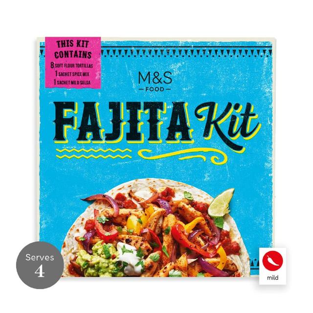 M&S Smoky BBQ Fajita Kit 553g Botiga