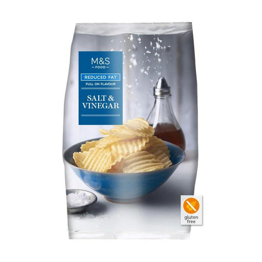 M&S Reduced Fat Salt & Vinegar Crisps 150g Botiga