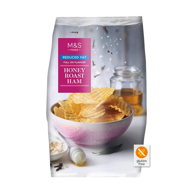 M&S Reduced Fat Honey Roast Ham Crisps 150g Botiga