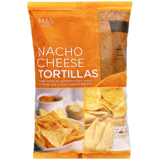 M&S Nacho Cheese Tortilla Chips 200g Botiga