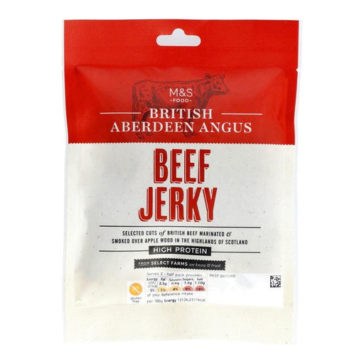 M&S British Peppered Beef Jerky 50g Botiga