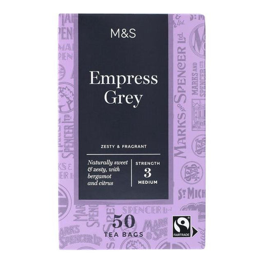 M&S Fairtrade Empress Grey Tea Bags 50 per pack Botiga