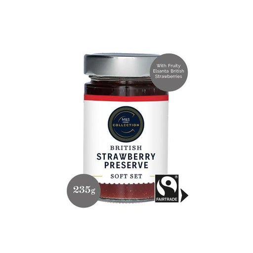 M&S Fair Trade British Strawberry Jam 250g Botiga