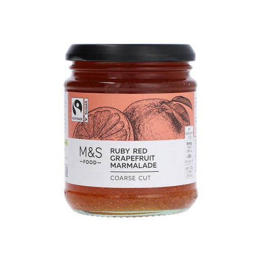 M&S Fairtrade Ruby Red Grapefruit Marmalade Coarse Cut 340g Botiga