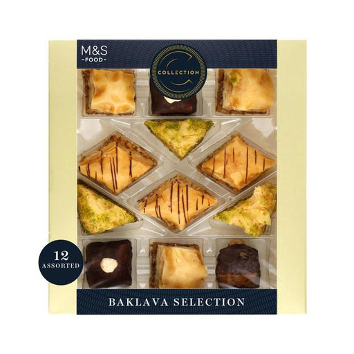 M&S Assorted Baklava Selection 12 per pack Botiga