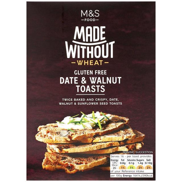 M&S Made Without Date & Walnut Toasts 125g Botiga