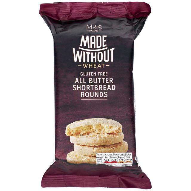 M&S Made Without Shortbread Rounds 140g Botiga